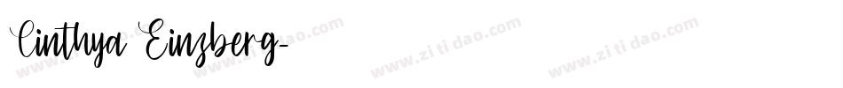 Cinthya Einzberg字体转换